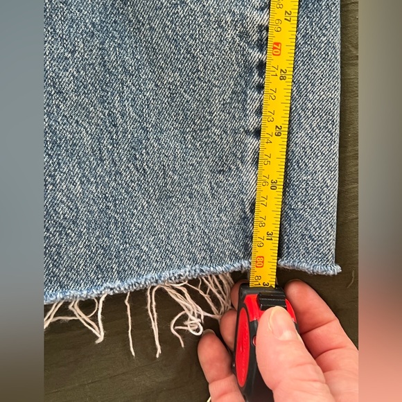 Madewell the dean easy Distressed Blue Straight Jeans - Picture 6 of 8